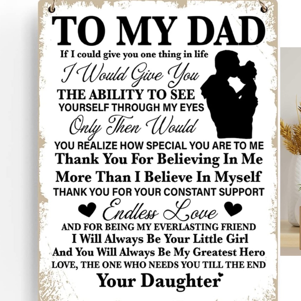 NWT 8 X10 Inch Dad Birthday Fathers Day Gift For Husband Dad From Daughter